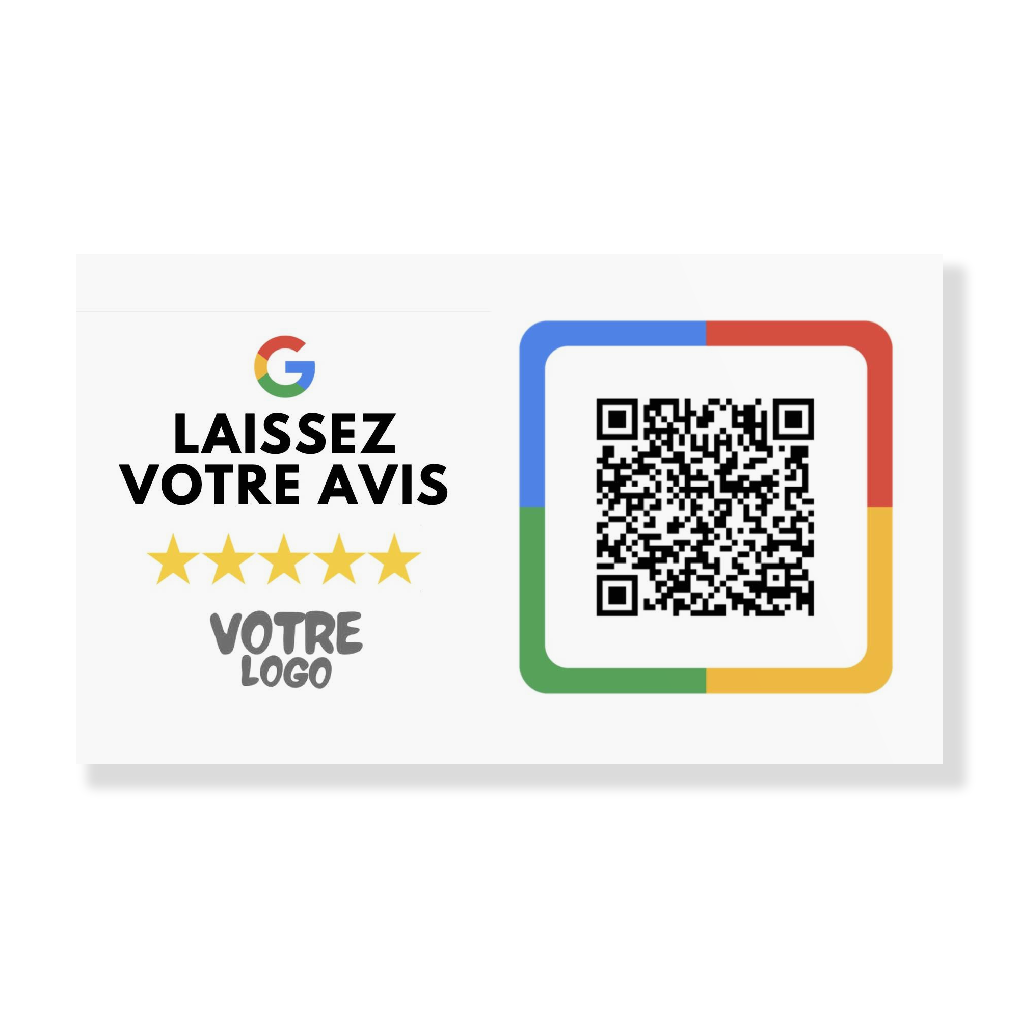 200 Cartes de Visite Carton Epais - QR Code - Avis Google Maps